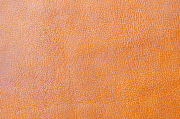 Fototapeta premium Genuine leather texture closeup background, brown color