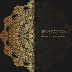  Invitation template. Modern design. Wedding invitation or card with abstract background.Vector
