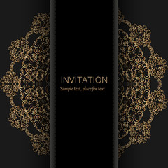  Invitation template. Modern design. Wedding invitation or card with abstract background. Vector