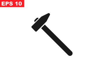 Hammer icon, Craftsman icon Vector design illustration