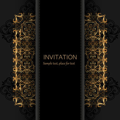  Invitation template. Modern design. Wedding invitation or card with abstract background. Vector