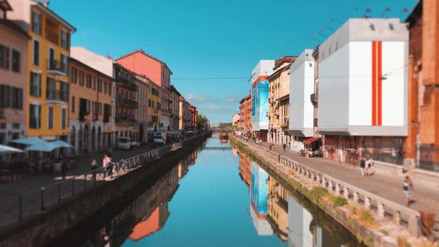 Timelapse Alzaia Naviglio Grande - Ripa di Porta Ticinese - Milan Navigli