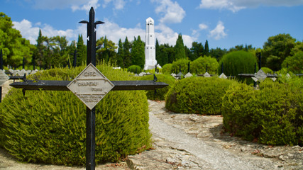 Graves and monuments of soldiers who died in 1915 Canakkale war