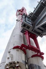 Soviet space rocket at launch pad © ilyaplatonov