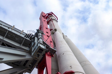 Soviet space rocket at launch pad © ilyaplatonov