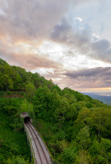 Railway track in Basilicata, Italy