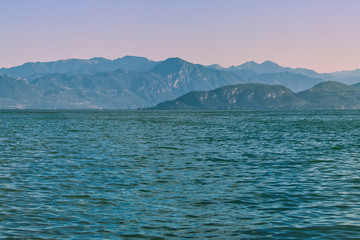 Before sunrise on Lake Garda, Italy