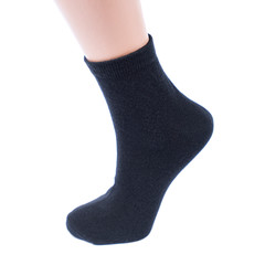 black wool socks in the white isolated background