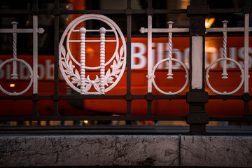 bus crossing in Bilbao