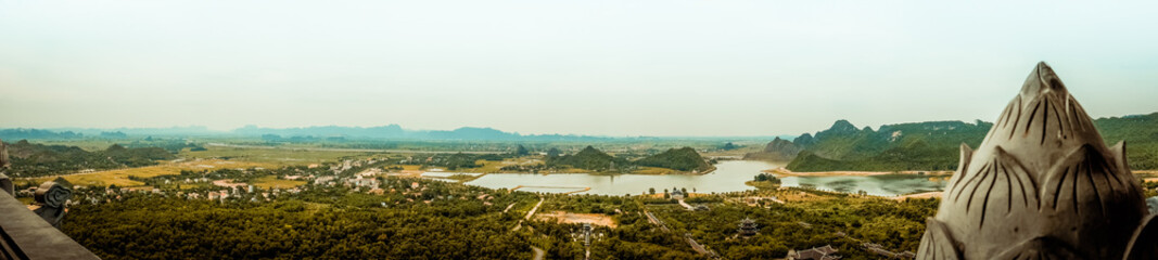 vietnam river from a top view