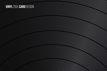 Vinyl disc realistic vector background