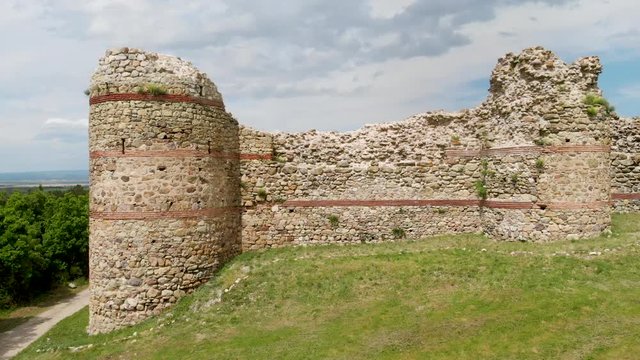 Areal view from ancient fortress Mezek, South Bulgaria    