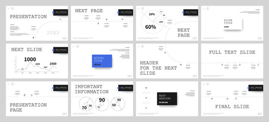 Presentation template design