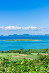 Fototapeta na wymiar 小浜島の風景(大岳)