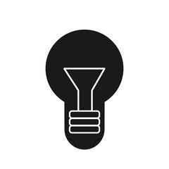 Black Light Lamp Icon Vector Illustration,