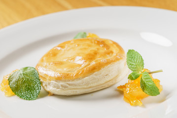 apple pie  with orange marmalade