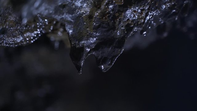 Small Wet Stalactite
