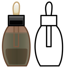 Face serum in colored and line versions