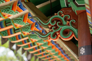 Detail of bulguksa temple in Geyongju