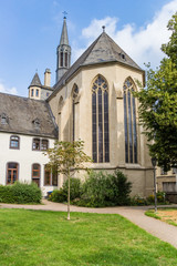 Church of Christ in the historic center of Andernach, Germany