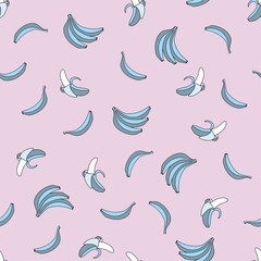 Vector pattern with bananas. Background with bananas. Template for potters, pads, textiles, clothing and other uses.