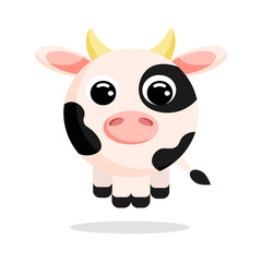 cow flat vector