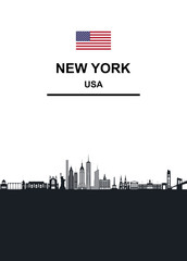 Fototapeta premium New York, Skyline