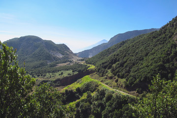 Naklejka premium View from the top of the mountain