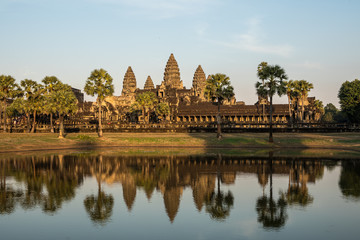 Fototapeta na wymiar Angkor Wat is a temple complex in Siem Reap, Cambodia.