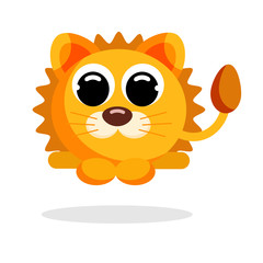 lion flat vector