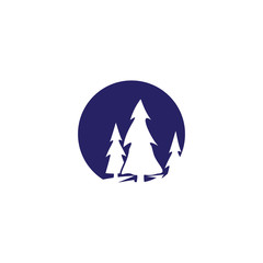 pine tree logo vector
