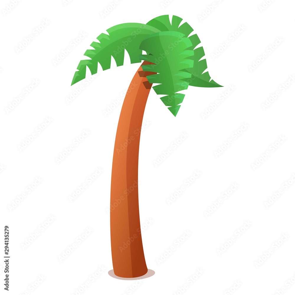 Aufkleber palm tree icon. cartoon of palm tree vector icon for web design isolated on white background