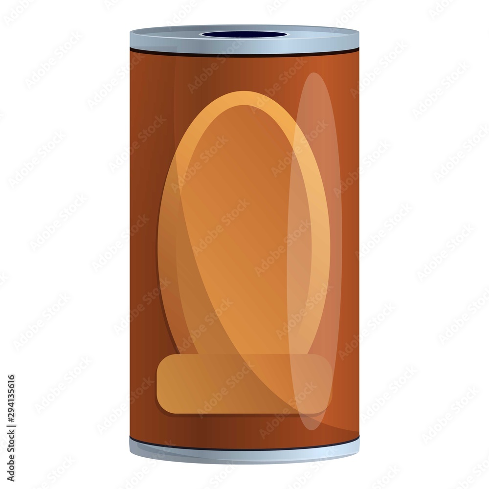 Poster garbage can icon. cartoon of garbage can vector icon for web design isolated on white background
