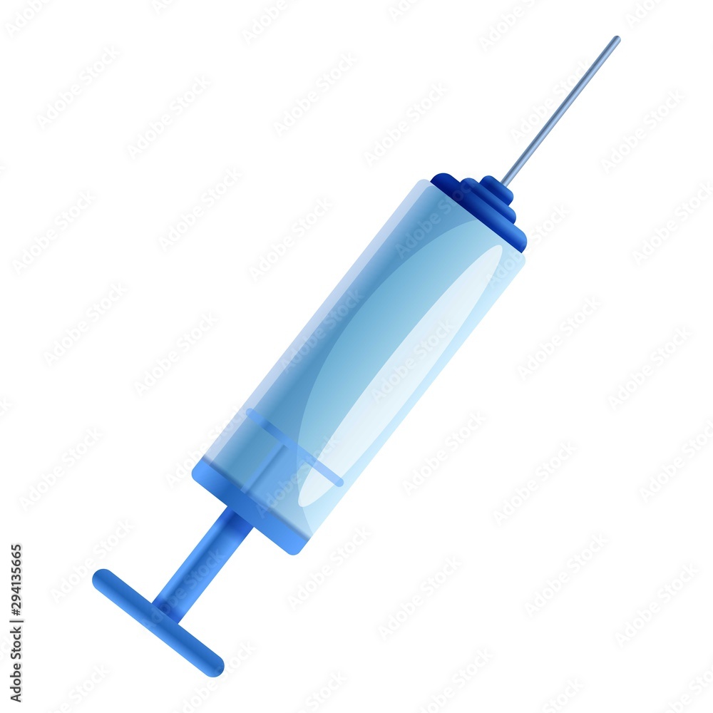 Poster garbage syringe icon. cartoon of garbage syringe vector icon for web design isolated on white backgr