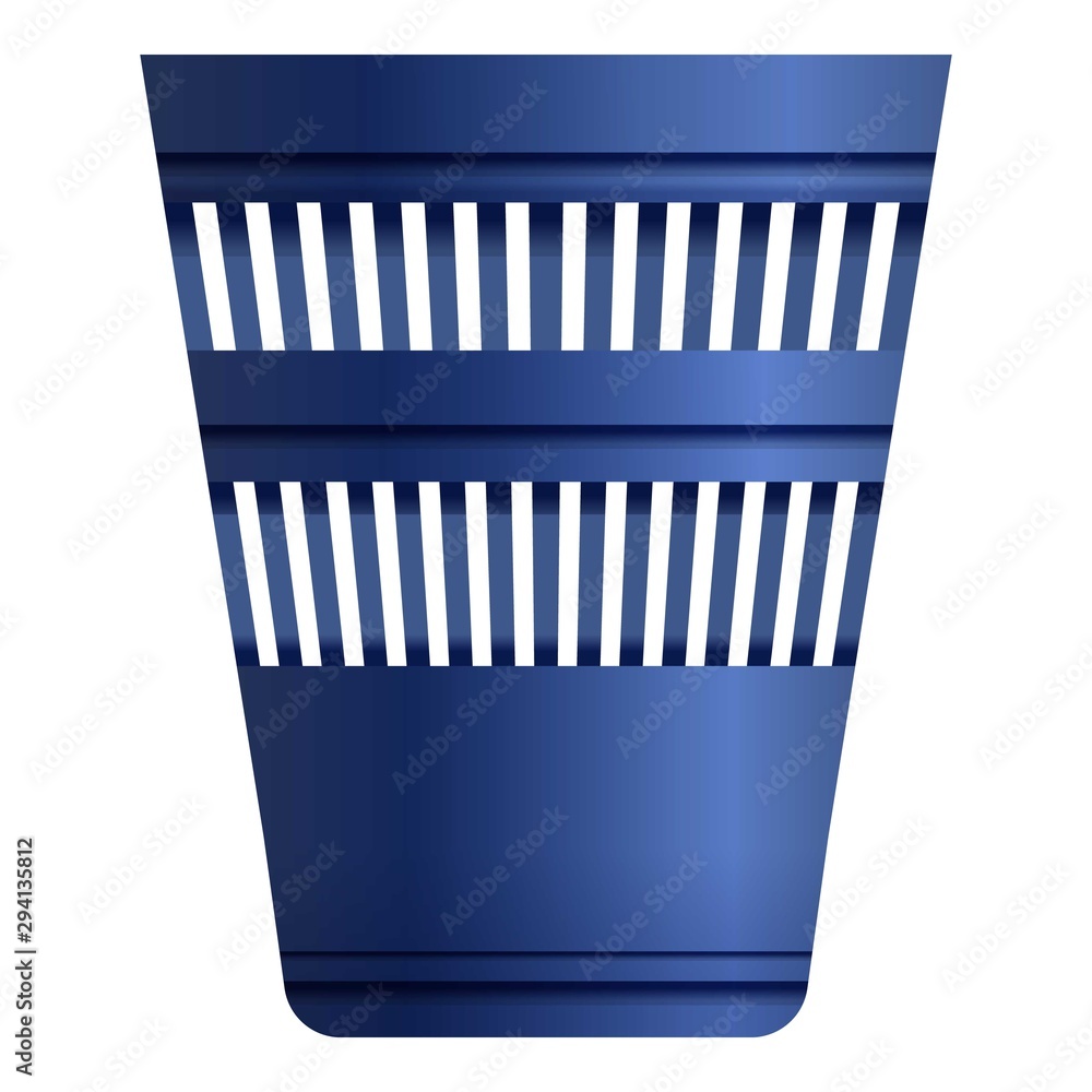 Poster garbage office bin icon. cartoon of garbage office bin vector icon for web design isolated on white 