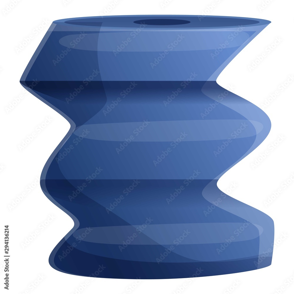 Aufkleber garbage plastic icon. cartoon of garbage plastic vector icon for web design isolated on white backgr