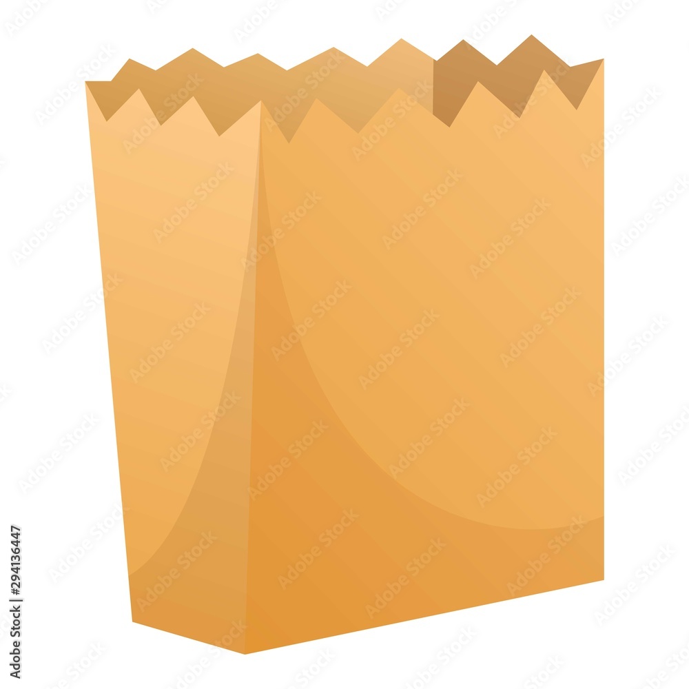 Poster package paper icon. cartoon of package paper vector icon for web design isolated on white background