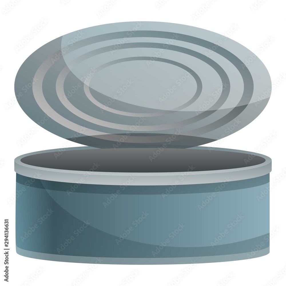 Aufkleber open tin can icon. cartoon of open tin can vector icon for web design isolated on white background