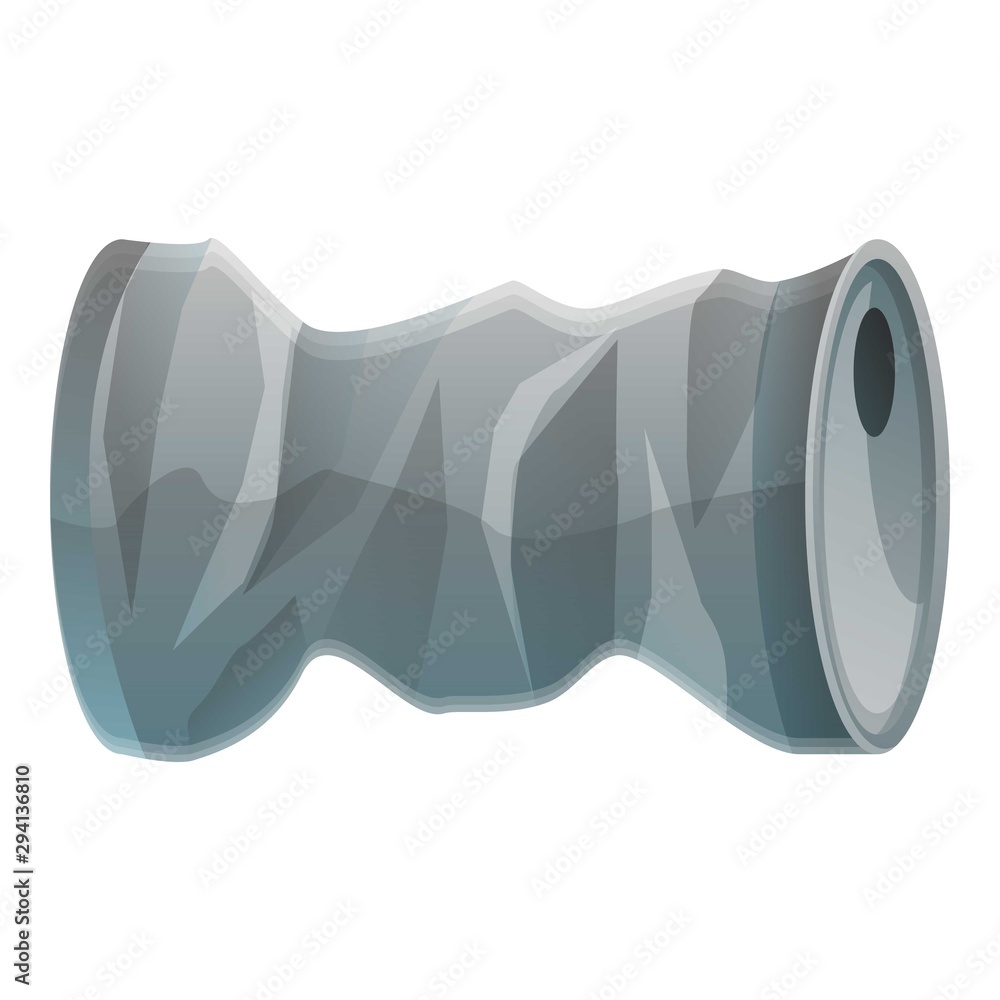 Poster Garbage soda tin can icon. Cartoon of garbage soda tin can vector icon for web design isolated on white background