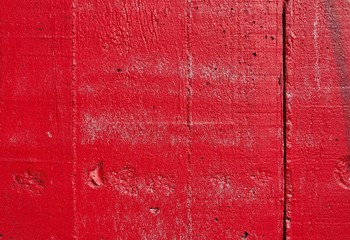 Red paint on wall. Abstract grunge background