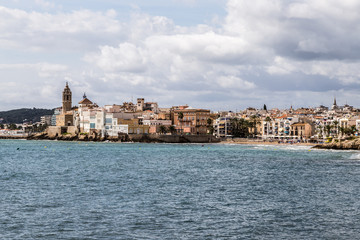 Sitges, Located in the Garraf area in the province of Barcelona, in Catalonia, Spain.