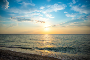 Landscape at the sea in Kassandra, Greece