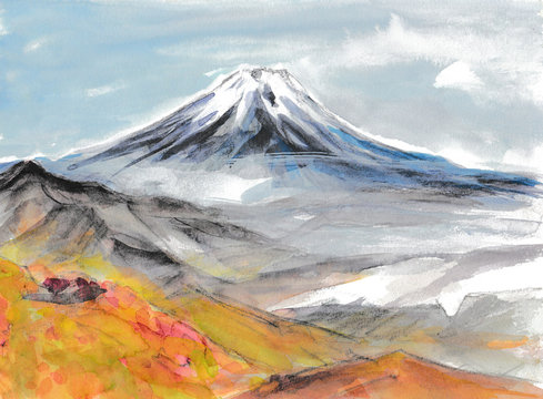 Qi Baishi,mountain Lake Scenery,chinese Painting,art Prints