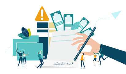 Businessman sining the contract. Better opportunity, area growth, bigger salary, working together, making a progress, successful way to move the business