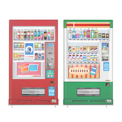 Vending machine , Painting .