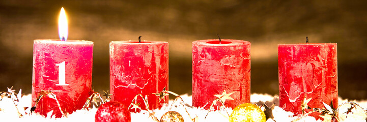 adventsgesteck,  erster advent