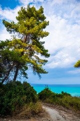 Fototapeta na wymiar Sea landscape in Kassandra , Greece