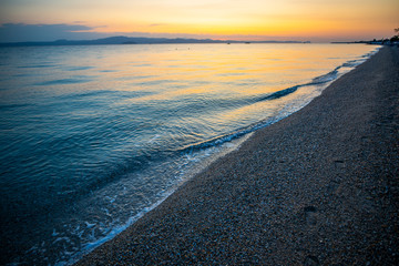 Sea landscape in Kassandra , Greece