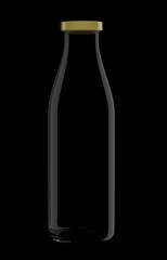 Empty Bottle of milk