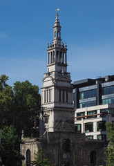 Fototapeta na wymiar Christ Church Greyfriars in London